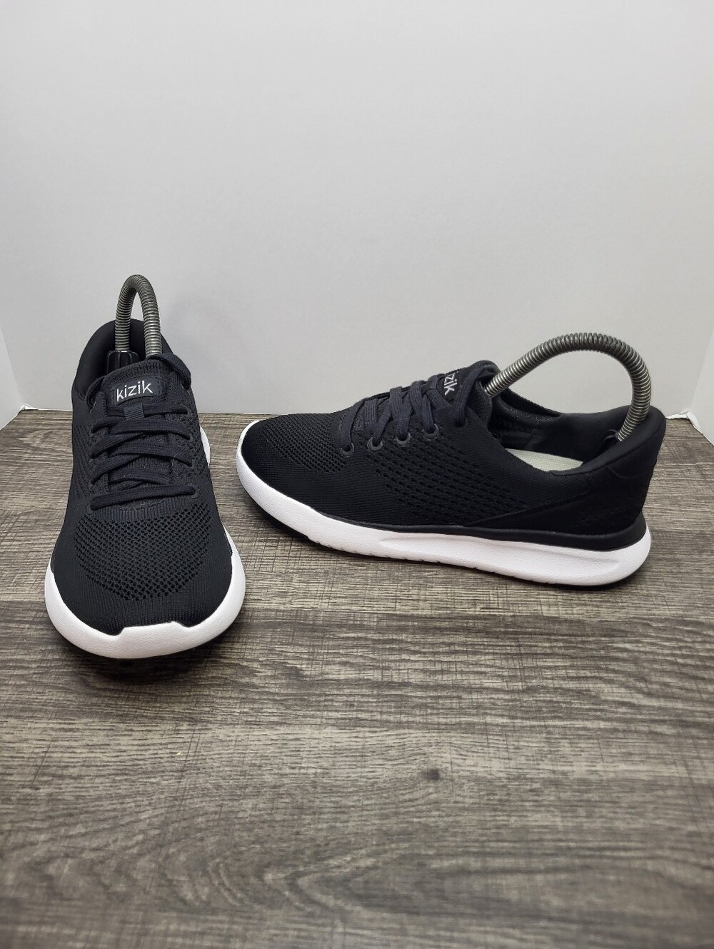 Kizik Lima Breathable Knit Hands Free Athletic Shoes Sneakers Black Size 6